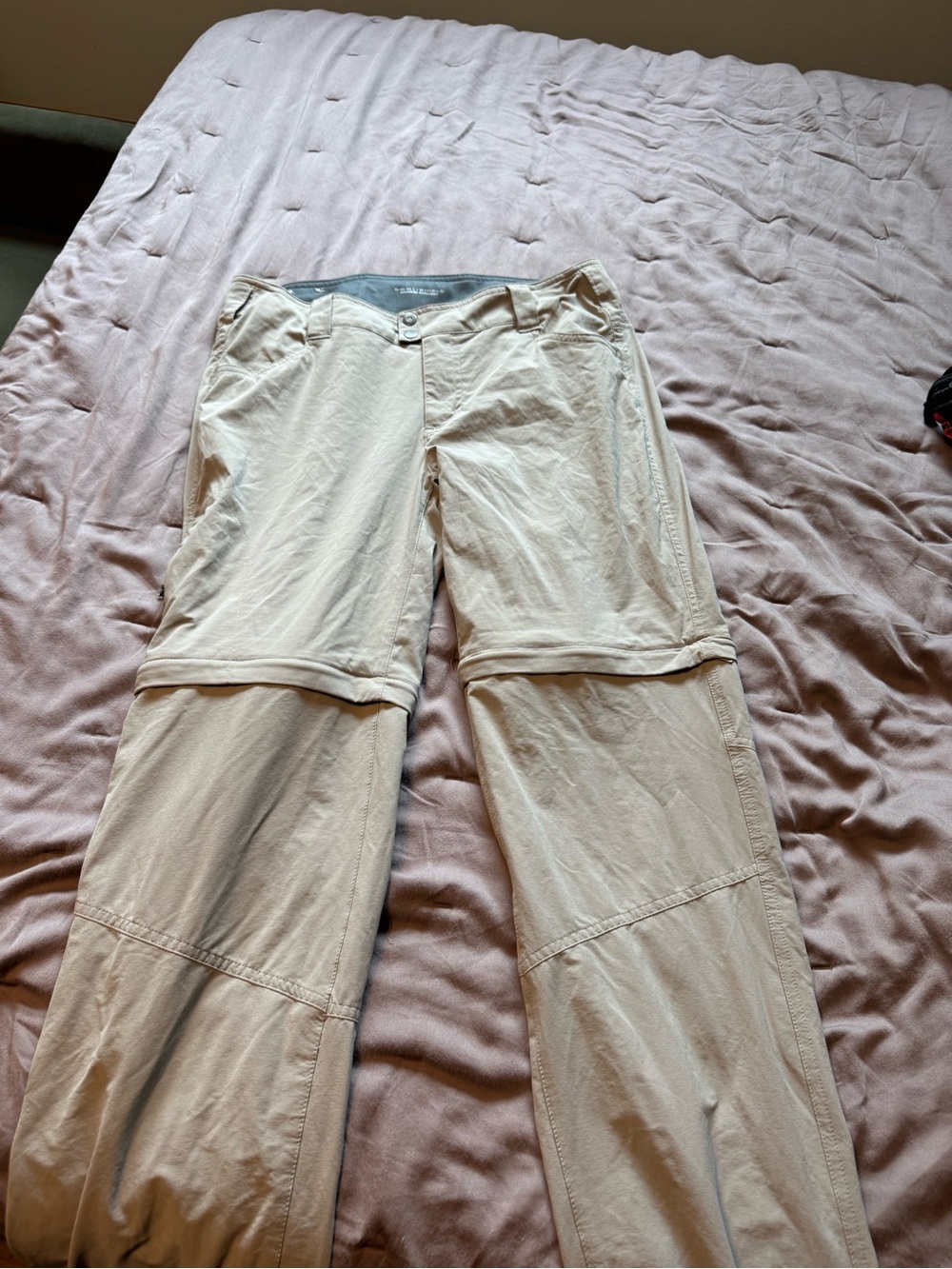 Columbia Light Beige Convertible Wide-Leg Outdoor Pants